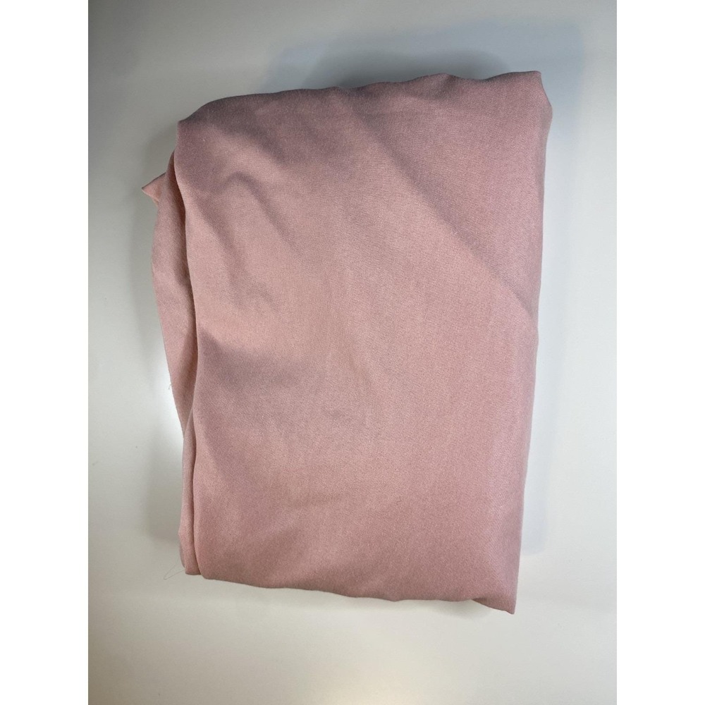 VTG 1980 Springmaid Solid Soft Pink Cotton Blend Fitted Sheet Size Twin